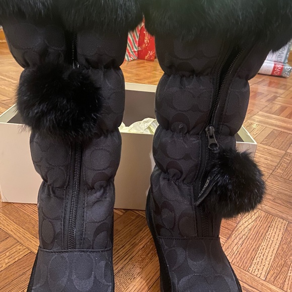 Coach Theona  Fur Boots - Picture 1 of 10